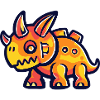 Dinosaur triceratops Halloween Funny