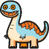 Dinosaur brontosaurus Halloween Funny
