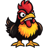 Rooster Halloween Zombie
