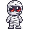 Mummy Halloween Cute Comic