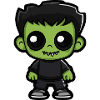 Zombie Halloween Cute Comic