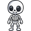 Squelette Halloween Bande Dessinée