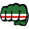 Chechnya Flag Fist