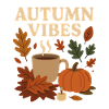Fall Vibes: Coffee, Pumpkin & Leaves