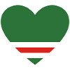 Chechnya Flag Heart