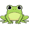 Happy Frog Cartoon Print