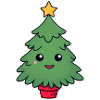 Cuddly Christmas tree with star
