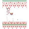 Lama Hässlicher Weihnachtspullover