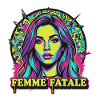 Femme Fatale Neon Pop Art