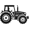Traktor Landmaschine Silhouette Trecker Bauer