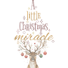 Petit Noël Miracle Cerf Noël