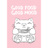 Good food kawaii cat