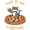 Funny Pizza Cat - C’est mon trône