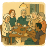 Mamie Karin en famille