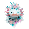 Magie de la fleur d’axolotl pastel