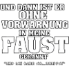 Vorwarnung Faust Motiv