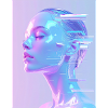 Holographic Glitch Portrait