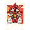 Chicken with glasses saying design