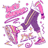 Y2K Dance Vibe Sneaker Art