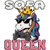 Sofa QUEEN - Einhorn zocken
