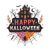 Halloween Haunted House & Spider