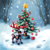 Christmas robotic reindeer