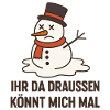Kummer Schneemann Spruchdesign Weihnachten Santa