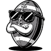 Cool Football - Sports Logo
