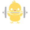 Muscular chick with barbell