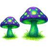 NeonWaldpilze Farbkunst