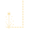 Goldene Sternpflanze am Rand