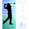 Golfsilhouette Stille im Moment