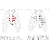 Gamer Anatomy Skeleton 8bit