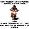 Moto Rider Dark Laughter