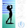 Golferin im Stillen Moment