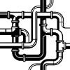 Intertwined Pipe Paths