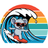 Koalabär Mit Sonnenbrille Retro Surfern Koala