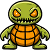 Turtle Halloween Zombie