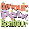 Amour Paix Bonheur Pop Pastel