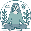 Woman Zen Meditation Nature Yoga