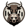 Bull & Bear Trading Bougies Motif Boursier