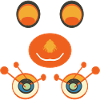 Orange Smile Cartoon