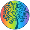 Spiral and rainbow tree of life
