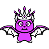 Cute Bat Princess Crown Eyelashes Halloween