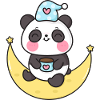 Celestial Panda on the Moon