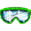 Glacier View Neon Goggle Design