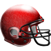 Red Football Helmet