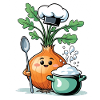 Onion Cook Cartoon Kitchen Friend