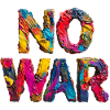 No War Farbstarkes Statement