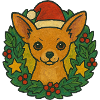 Chihuahua Weihnachtskranz